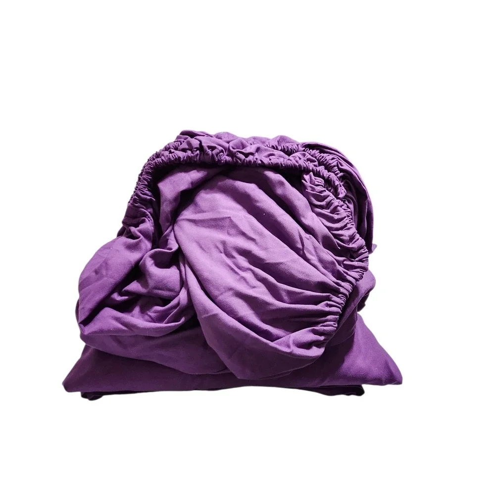 Sonoro Kate King Size Deep Pocket Purple‎ Microfiber Polyester Bed Sheet